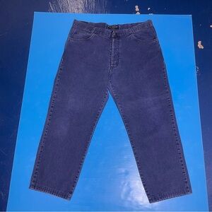 Pal Zileri Navy Relaxed Fit Men's Jeans